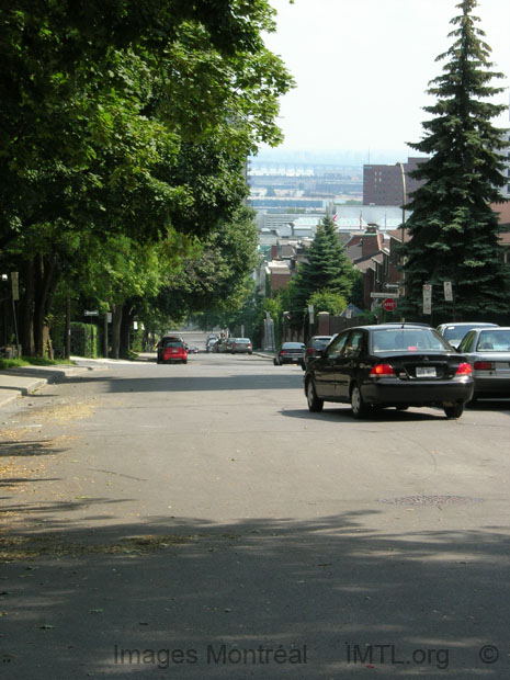 Looking down to down-town