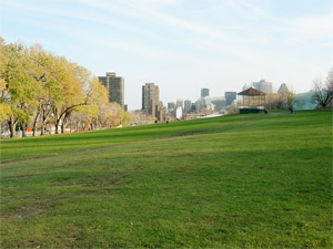Vue sur le centre-ville � partir des Tam-tams