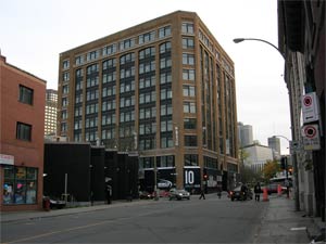 Lofts des Arts, condos sur la rue Ontario