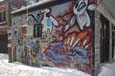 Graffiti dans la ruelle Jeanne-Mance