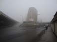 Le viaduc sous la brume