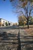 la rue de Normanville en bordure du parc Villeray