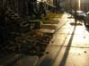Henri-Julien street at sunrise