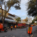 La marquise de la Plaza Saint-Hubert en démantèlement