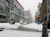 Centre-ville sous la neige