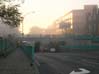 Avenue du Parc dans la brume